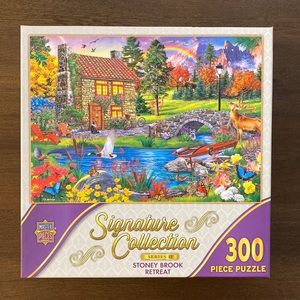 Signature Collection Series II Stoney Brook Retreat 300 Piece Puzzle 21” x 15”